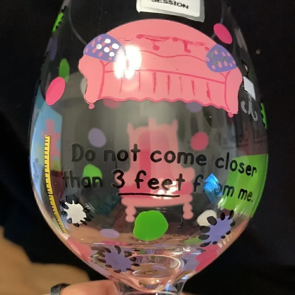 Lolita Hand Painted Wine Glass Mommy’s Time Out